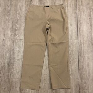 Talbots Heritage Tan Pants 6P Side Zip